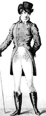 Мужской костюм в 40-е - 50-е гг. XIX века 